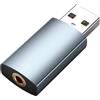 MMOBIEL Adattatore USB a Audio Jack da 3,5mm Adattatore per Cuffie USB-A per Cuffie Microfono Casse - Scheda Audio Driver - Adattatore USB Esterno TRRS Femmina per Windows, Mac, PS5, PS4, Laptop
