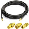 Bingfu Cavo Prolunga Antenna WiFi RP-SMA Maschio a Femmina KSR195 5 m