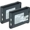 vhbw 2x batteria compatibile con Baofeng UV-3R Mark II, UV-3R+, UV-3R radio (1500mAh, 3,7V, Li-Ion)