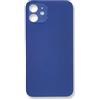 ELLENNE SCOCCA POSTERIORE TELAIO PER IPHONE 12 BACK COVER VETRO BLU