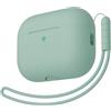 KOKOKA Custodia in Silicone Compatibile con Airpods Pro 3 Generazione Case, Case Cover Protezione Completa in Silicone Morbido per AirPods Pro 3 con Cordino, LED Anteriore Visibile, Cloud Grey