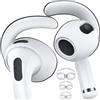 Mat'Ket Ganci Auricolari per AirPods 3-3 Paia [S, M, - Earhook Sostituibile in Silicone Morbido - Anti-Perdita per Sport - Massimo Comfort e Stabilità - Bianchi