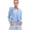 GAP Foreversoft - Maglietta da Donna a Maniche Lunghe con Scollo Rotondo, Blu Vento, XXL