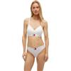 Tommy Hilfiger Donna Bralette Lift Spalline Regolabili, Bianco (White), XL