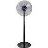 Argo Ventilatore a Piantana da Terra a Pale ø 40 cm Oscillante 3 Velocità colore Nero - 398200033 Standy Evo