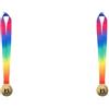 2 PCS Medaglie Premio Con Cordino Collo Lega Zinco Corsa Medaglia