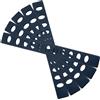 5 Pcs Hollow Sleeve Protector Taglierina Protezione Dei Bordi Del Bordo