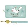 camio japan Custodia porta carte Pokemon Pikachu Trifoglio Pass con bobina retrattile uff...