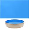 VEVOR Liner per Piscine Rotonde da 350,5 cm, Altezza Parete 90 cm, Rivestimento Interno per Piscina Fuori Terra con Bordo Sovrapposto, Pellicola in Vinile ad Alta Qualità con Toppe di Riparazione, Blu