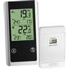 TFA Dostmann Termometro, Joker Termometro Radio, Nero, 8.2 x 15.2 x 2.5 cm, 30.3055.01