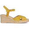 Geox Sandalo da donna D GELSA Low C Wedge, giallo, 39 EU, giallo., 39 EU