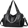 Mabecol Borsa Donna Mano Spalla Tracolla Y2K Shopper PU Nero