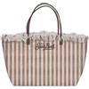 Saint Barth Mc2 Donna Borsa A Spalla CBMF001-Hb Stripes Cotone Marrone Chiaro Taglia Unica