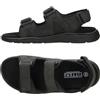 Fitters Footwear That Fits Fitters Sandali da uomo FRITZ, moderni dandali taglie forti, comodi sandali grandi da uomo/scarpe da uomo taglie forti, FRITZ 48 49 50 51 52, Nero , 51 EU