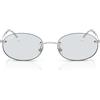 Ray-Ban Polarizzato ovale RB3767, argento/zaffiro fotocromatico scuro, 54 mm