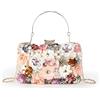 LHHMZ Pochette da sera floreali da donna Elegance Borse da sposa con fiori e perline Borse a spalla da sposa
