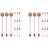 2 Count Mazza Per Percussioni Xilofono Tamburo Di Martello Bacchette Timpani