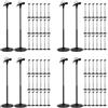 Set of 4 Microfono Di Simulazione Finto Supporto Per Nero Giocattolo