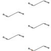 Set of 5 Biella Della Valvola Clacson Parti Di Riparazione Per Corno Francese