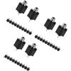 3 PCS Adattatore Per Presa Jack Montaggio Su Pannello Mixer Microfono
