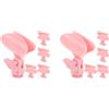 2 PCS Morsetto Per Microfono Dritto Asta Microfonica Accessorio Supporto