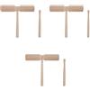 3 Sets Doppio Corno Orff Strumento A Percussione Pacchetto Strumenti Latini