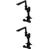 2 PCS Supporto Per Microfono Asta Microfonica Morsetto Regolabile Violino