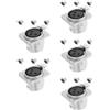 5 PCS Presa Jack Per Altoparlante Audio Adattatore Pannello Altoparlanti