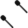 Set of 2 Mini Microfono Finto Supporto Per Retrò Microfoni Giocattolo