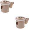 2 Pack Portabicchieri Per Leggio Musicale Asta Microfono Clip Sul