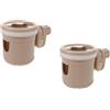 2 Pack Portabicchieri Per Leggio Musicale Asta Microfono Spartiti Clip Sul