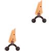 Set of 2 Appendi Chitarra Da Parete Gancio Muro Per Appendiabiti Supporto