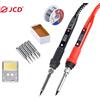 JCD Saldatore Elettrico JCD 80W con Display LCD Digitale, Temperatura Regolabile, Set Saldatore 220V/110V, Strumenti per Saldatura