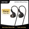 KEFINE Klanar Auricolari IEM cablati Hi-Fi con driver magnetico planare da 14,5 mm con alloggiamento in metallo CNC e cavo staccabile da 0,78 a 2 pin da 3,5 mm
