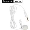 Saramonic SR-M1W 3.5mm TRS microfono Lavalier con risvolto per fotocamere DSLR videocamere microfono Wireless registrazione Youtube Live Streaming