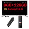 CLIBABIQBOX TV Stick 8GB 128GB Android 14.0 HD 8K 4K 3D 5G 4G WiFi TV98 Stick Allwinner H313 Quad Core Lettore Multimediale per Home Theater Smart IPTV