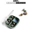 ddHiFi DD ddHiFi ST35 D-Tips punte per le orecchie IEM, punte per auricolari in Silicone di ricambio con scatola di immagazzinaggio, 3 paia di S / M / L o dimensioni miste