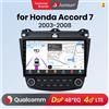 Junsun Qualcomm chip 8-Core Android 13 Autoradio per Honda Accord 7 2003-2008 Wireless CarPlay Autoradio HD Screen Multimedia