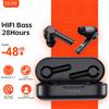 QERE Cuffie wireless QERE E20, TWS Bluetooth 5.3, microfono HD, auricolari HIFI, driver da 13 mm, bassa latenza 68 MS, 4 microfoni, chiamata ENC, nuovo