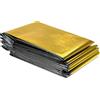 OBLAIT Coperta termica di emergenza MUNTRADE | Coperta isotermica alluminata oro e argento per sopravvivenza e pronto soccorso