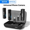 BOYA BOYALINK Microfono lavalier wireless da bavero per iPhone Android Fotocamera DSLR Youtube Streaming live Registrazione audio Intervista