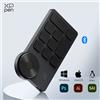XPPen ACK05 Telecomando Wireless con 10 Tasti di Scelta Rapida Personalizzabili, Tastiera Bluetooth Portatile per Tablet Grafici Windows e Mac