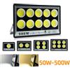 NONE Proiettore a LED 50W 100W 200W 300W 400W 500W 220V Faretto IP65 Lampada impermeabile Led Luce di inondazione esterna Lampione da giardino