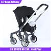 LUVCHAIN STOCK UE Passeggino 4in1 per Neonati, Multifunzionale a Doppia Funzione, Passeggino 3in1 Pieghevole con Sedile a Cestello, Leggero per Viaggi
