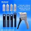 NONE 1:1 1:2 50ml e 4:1 10:1 45ML AB Pistola per colla Colla epossidica Cartuccia base quadrata Miscelazione manuale Dispenser di erogazione Pistola per colla Araldite