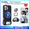 smallrig Kit fotografico SmallRig FilMov per iPhone 16 Pro Max, per iPhone 16 Pro, con piastra posteriore per obiettivo Capture Grip/T-Mount per MagSafe