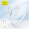 Baseus Encok CZ20/HZ20 Auricolare cablato Tipo-C/3.5mm Jack Audio ad alta risoluzione con microfono Cuffie cablate per computer portatile Tablet Cellulare