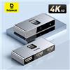 BASEUS Switcher compatibile HDMI Baseus Adattatore audio HDR bidirezionale 4K 60Hz 1x2/2x1 per PS4 TV Box Switcher compatibile HDMI 4K HD