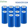 CityTree 16340 Batteria ricaricabile 3.7V Li-ion CR123A per torcia a LED Caricatore da muro da viaggio 16340 Batteria CR123A