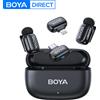 BOYA BOYA Mini microfono lavalier wireless per iPhone serie 15/16 Smartphone Android Type-C Telecamere Mirroless Registrazione video